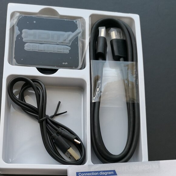 Avedio Links HDMI Splitter 1 In 2 Out 4K For Dual Monitor Full HD 1080P 5' Cable - Picture 1 of 10